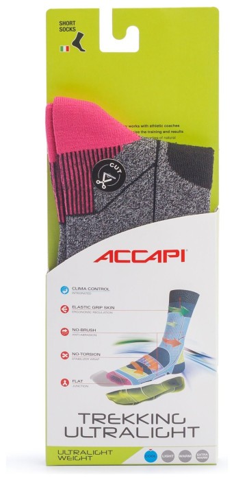 Термошкарпетки Accapi Trekking Ultralight, Black/Fuxia, р. 34-36