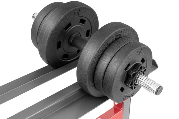 Стойки под диски, грифы и гантели HS-1007A Черный/красный