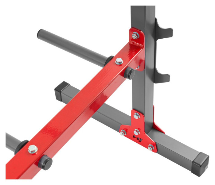 Стойки под диски, грифы и гантели HS-1007A Черный/красный