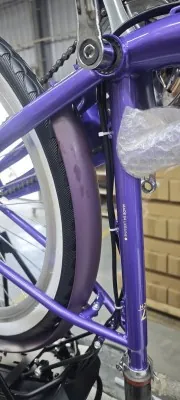 Велосипед уцінений з електроприводом 26" ST Dorozhnik eAQUAMARINE BH рама-17" 36B 13А*г 500Вт фіолетовий з кошиком 2026
