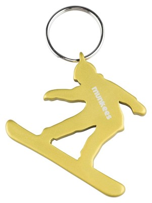 Munkees 3495 брелок-открывалка Snowboarder yellow
