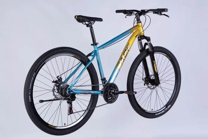 Велосипед ST 29" SPACE MARS DD FR рама-18" золотисто-блакитний 2025