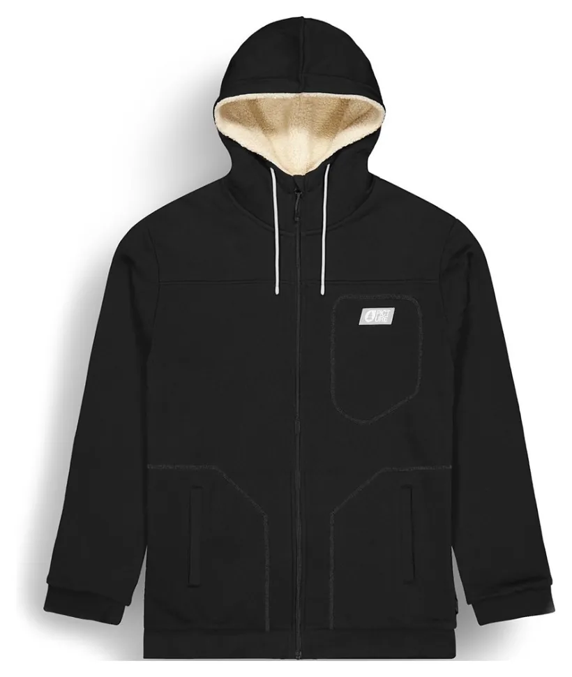 Picture Organic жіноча толстовка Basement Plush Zip black L (L)