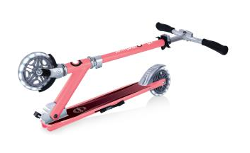 Самокат GLOBBER серії FLOW ELEMENT LIGHTS, рожевий, колеса з підсвіткою, до 100кг, 5+, 2 колеса