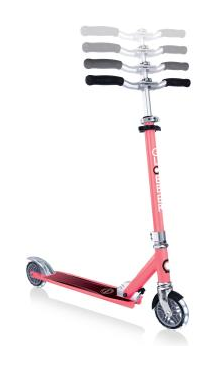 Самокат GLOBBER серії FLOW ELEMENT LIGHTS, рожевий, колеса з підсвіткою, до 100кг, 5+, 2 колеса