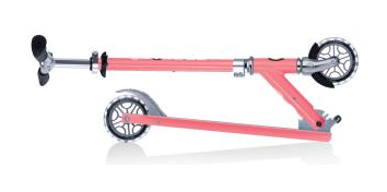 Самокат GLOBBER серії FLOW ELEMENT LIGHTS, рожевий, колеса з підсвіткою, до 100кг, 5+, 2 колеса, укр, укр