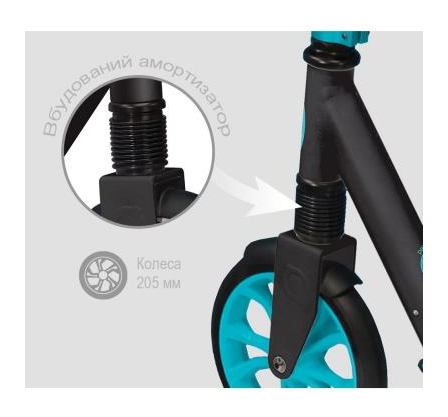 Самокат GLOBBER серії NL500-205 чорно-червоний, до 100кг, 8+, укр, укр