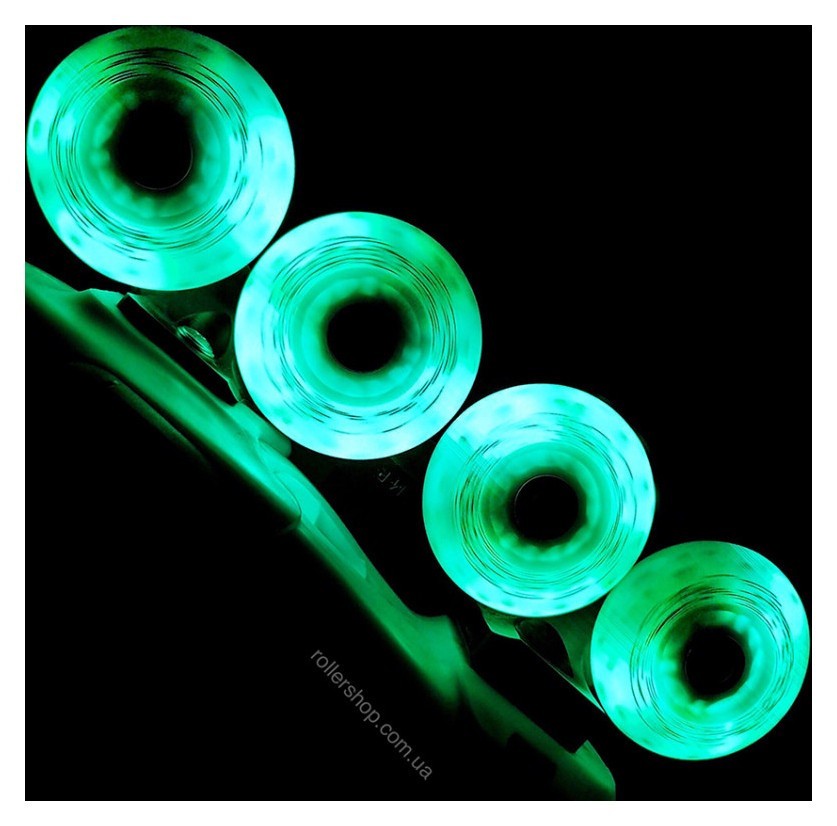 Сияюще-искристые колеса Flying Eagle Lazerwheelz-Sparkle 80 мм/88A зеленые