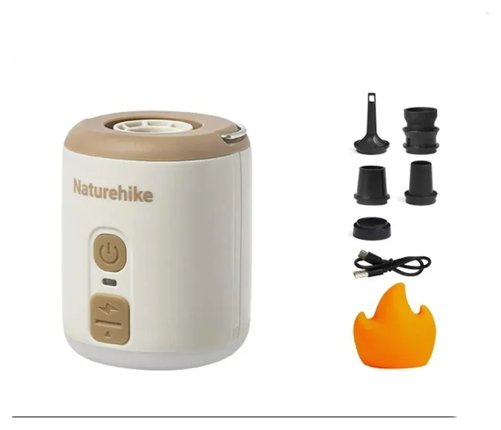 Міні насос - нічник - вентилятор Naturehike CNK2300DQ022, бежевий (FNR_6976507665971)