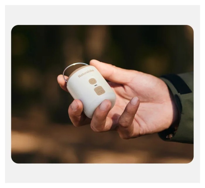 Міні насос - нічник - вентилятор Naturehike CNK2300DQ022, бежевий, укр, укр