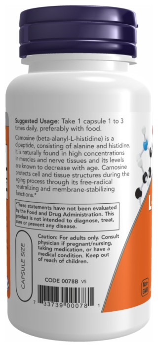 Carnosine 500mg - 100 vcaps