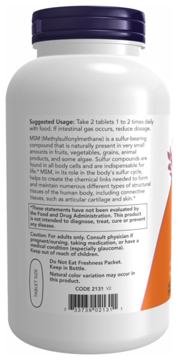M.S.M 1500mg - 200 tabs
