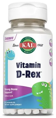 Vitamin D-Rex 10mcg - 90 chewable Bubble Gum