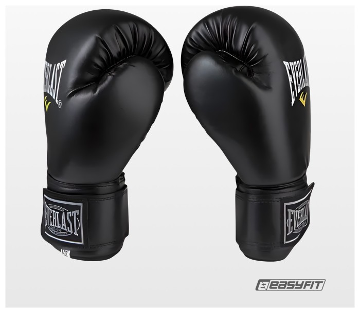 Боксерські рукавички Everlast 6 унцій (6 oz) чорні, укр, укр