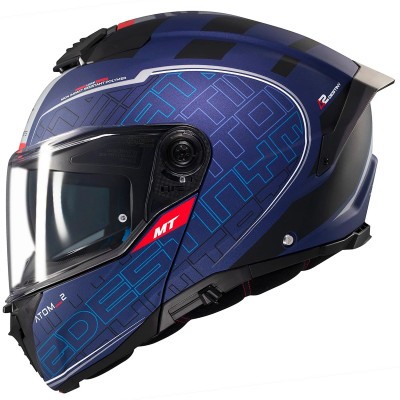 Мотошолом MT ATOM 2 SV DESTINY C7 Matt Blue S