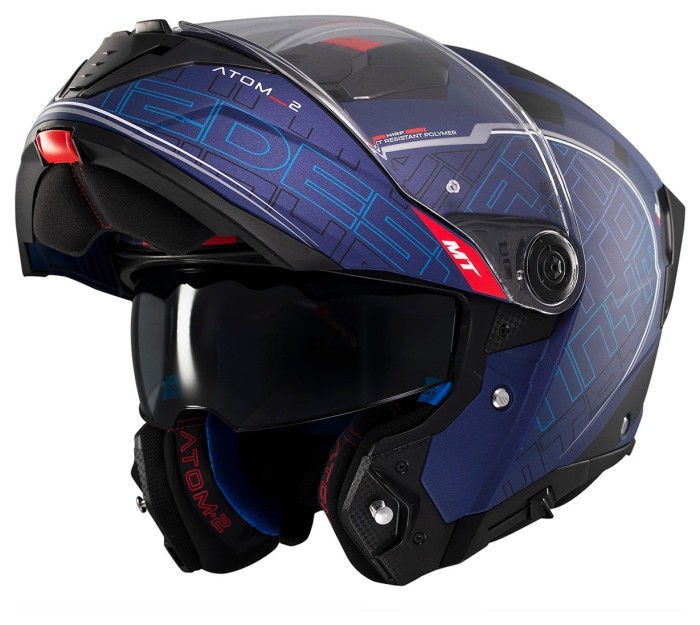 Мотошолом MT ATOM 2 SV DESTINY C7 Matt Blue S