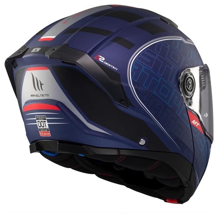 Мотошолом MT ATOM 2 SV DESTINY C7 Matt Blue S
