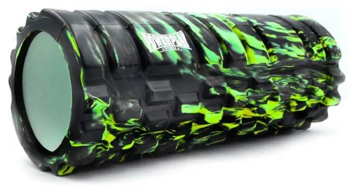 Массажний ролик (ролер) PowerPlay 4025 Massage Roller Чорно-зелений (33x14см.)