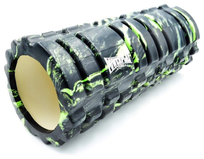 Массажний ролик (ролер) PowerPlay 4025 Massage Roller Чорно-зелений (33x14см.)