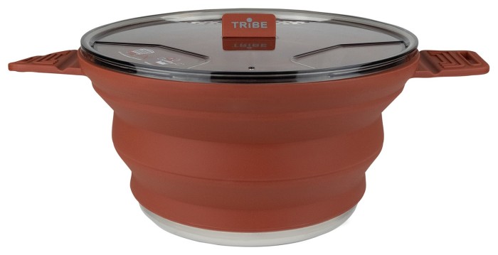 Каструля Tribe Collapsible Pot 2,5 л силіконова T-FF-0025, brown, укр, укр