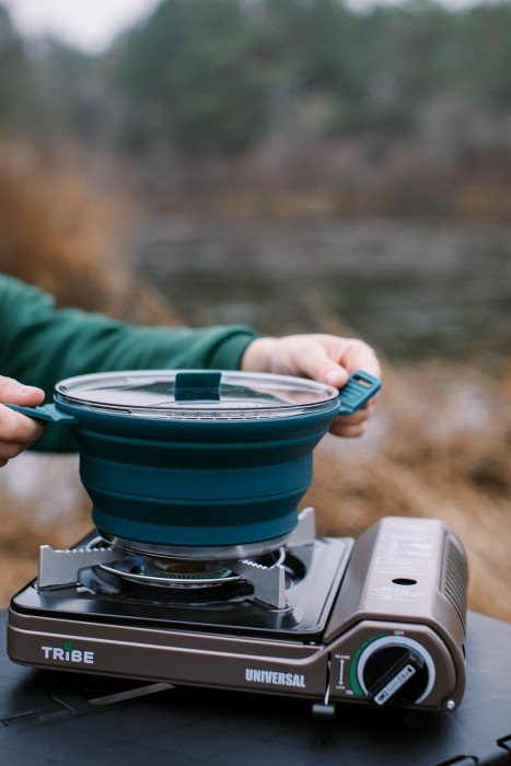 Каструля Tribe Collapsible Pot 2,5 л силіконова T-FF-0025, brown, укр, укр