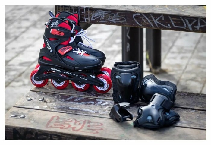 Ролики Rollerblade Fury black-red