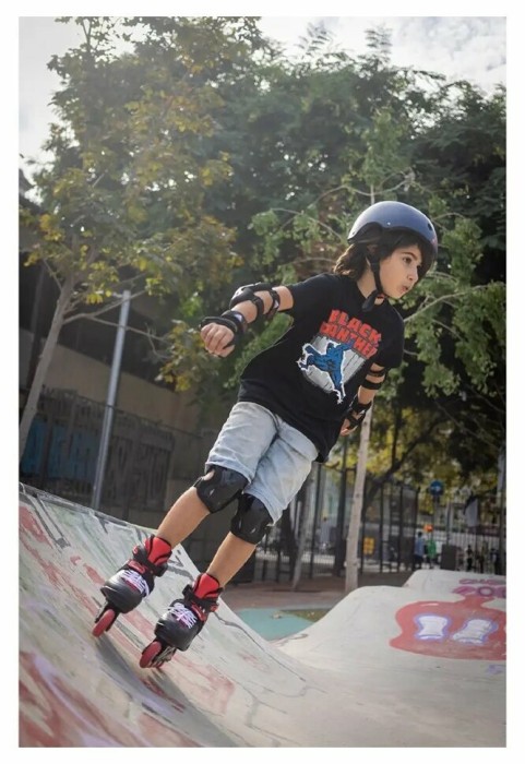 Ролики Rollerblade Fury black-red