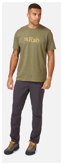 Футболка чоловіча Rab Stance Logo Tee, Beluga/Pollen