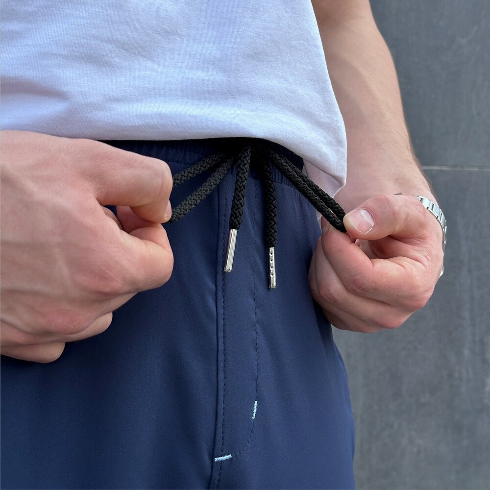 Мужские брюки джогеры с карманами синие Pobedov Vershyna