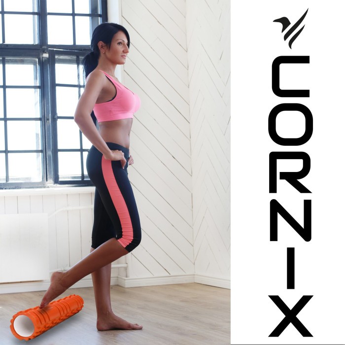 Масажний ролик Cornix EVA 45 x 14 см (валик, роллер) XR-0041 Orange