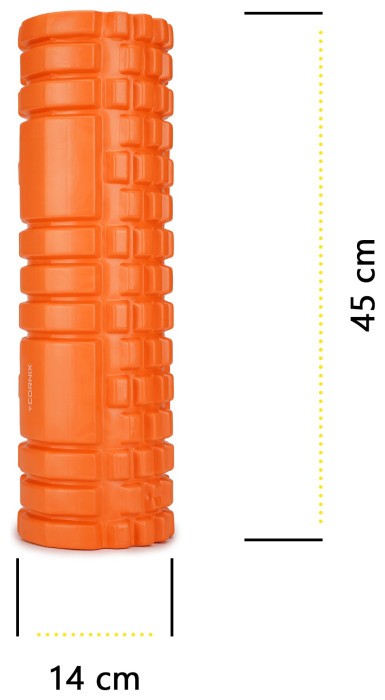 Масажний ролик Cornix EVA 45 x 14 см (валик, роллер) XR-0041 Orange