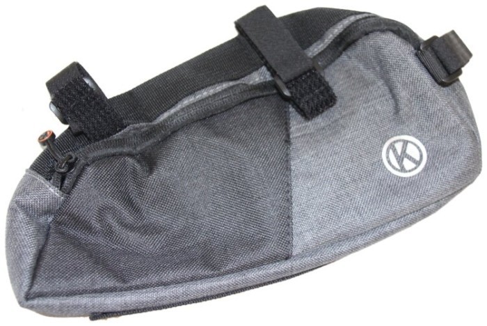 Сумка на раму 250х110х60мм, кріп. на липучці, сіро-чорна, укр, укр