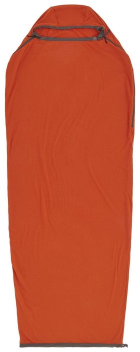 Вкладиш в спальник Sea to Summit Reactor Fleece Sleeping Bag Liner, Picante Red, Compact, Mummy w/ Drawcord, 177 см