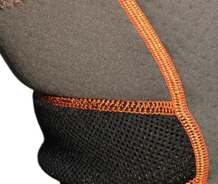 Наколінник MadMax MFA-297 Knee Support with Patella Stabilizer Dark Grey/Orange XL