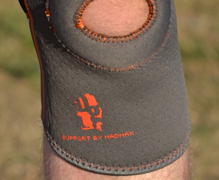 Наколінник MadMax MFA-297 Knee Support with Patella Stabilizer Dark Grey/Orange XL
