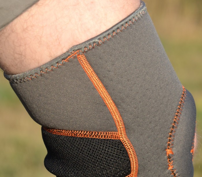Наколінник MadMax MFA-297 Knee Support with Patella Stabilizer Dark Grey/Orange XL