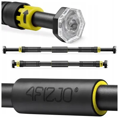Турник раздвижной 4FIZJO 66-100 см Black/Yellow (P-5907739314765)
