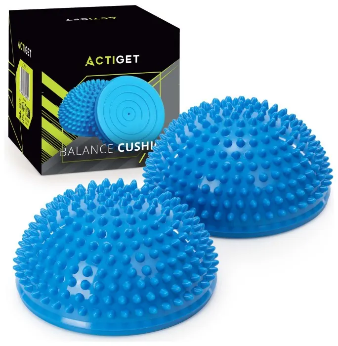 Півсфера масажна балансувальна Actiget Balance Pad 16 см 2 шт масажер для ніг, стоп ACT0117 Blue