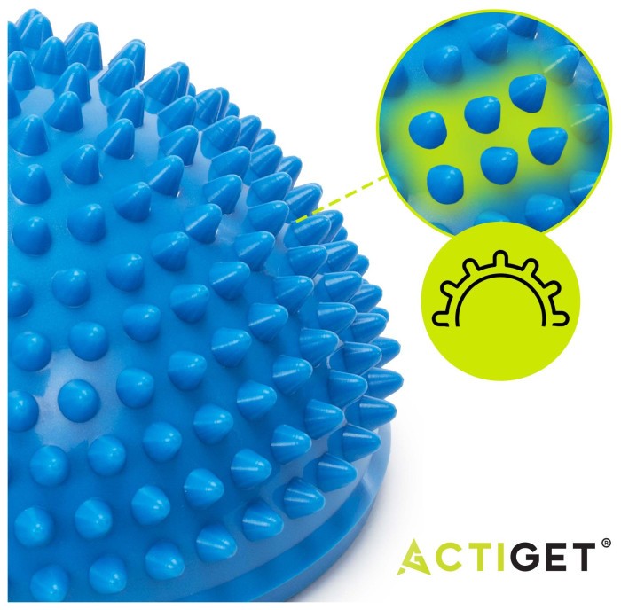 Півсфера масажна балансувальна Actiget Balance Pad 16 см 2 шт масажер для ніг, стоп ACT0117 Blue
