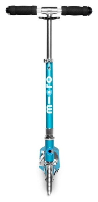 Самокат MICRO серії "Sprite LED" – БЛАКИТНИЙ ОКЕАН (до 100 kg, двоколісний, світло), укр, укр