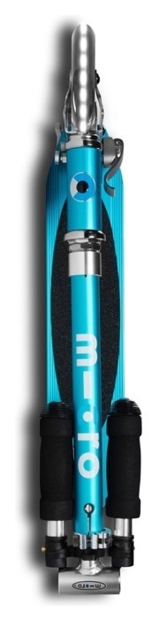 Самокат MICRO серії "Sprite LED" – БЛАКИТНИЙ ОКЕАН (до 100 kg, двоколісний, світло), укр, укр