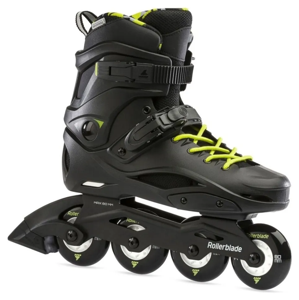 Ролики Rollerblade Cruiser Black Neon Yellow (Чорно-жовтий, 39)