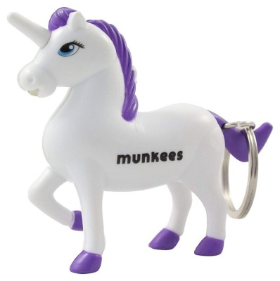 Munkees 1114 брелок-фонарик Unicorn LED бело-фиолетовый