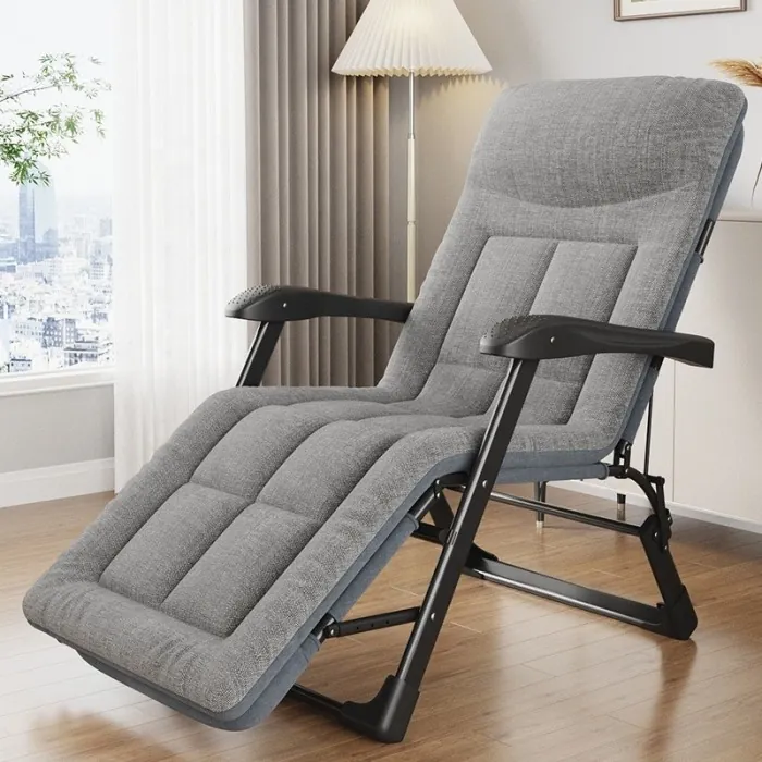 Раскладное кресло кровать со встроенным матрасом LEOBRO Grey (LB-FCB-G3-GRY)