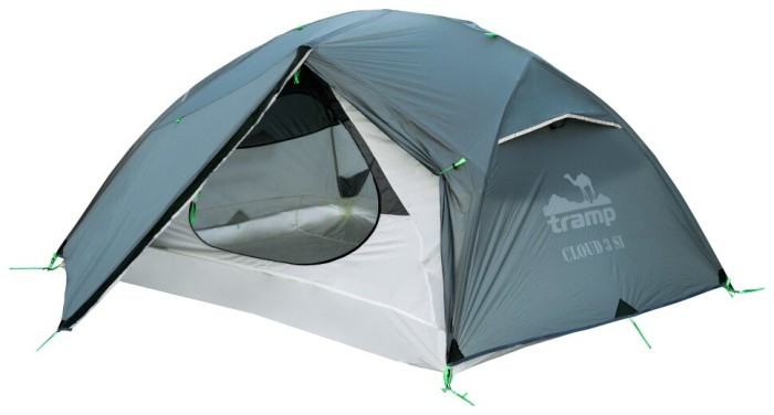Намет Tramp Cloud 3 Si світло-сірий, укр, укр