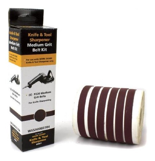 Work Sharp Набор сменных ремней WSKTS 6 шт Средний - зернистость P220