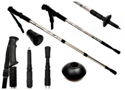 Палка для скандинавской ходьбы EasyFit Energia серая