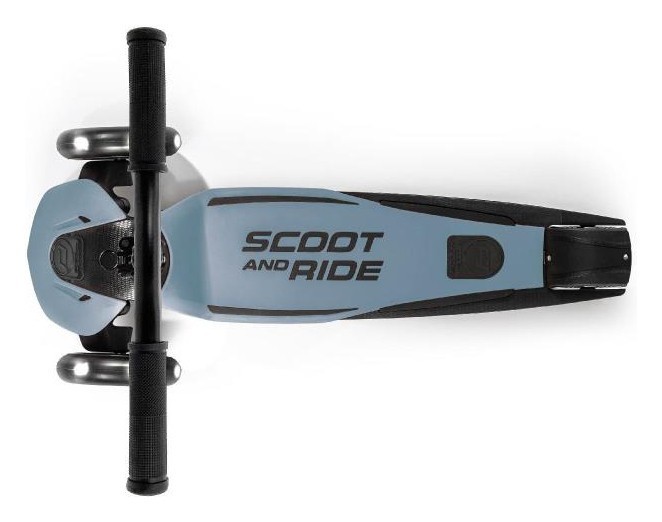 Самокат Scoot and Ride серії Highwaykick-5 з колесами що світяться сталевий, 5+ до 80кг