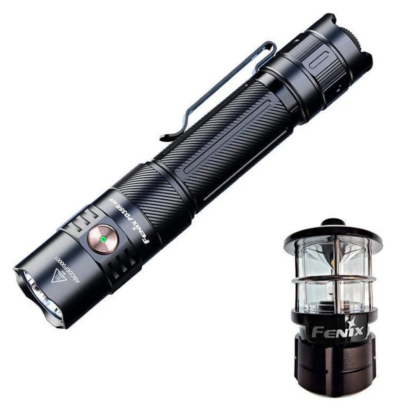 Фонарь тактический ручной Fenix PD35R ACE LED 2000 лм + наключительный фонарь CL01 (черный) | Лимитированная серия