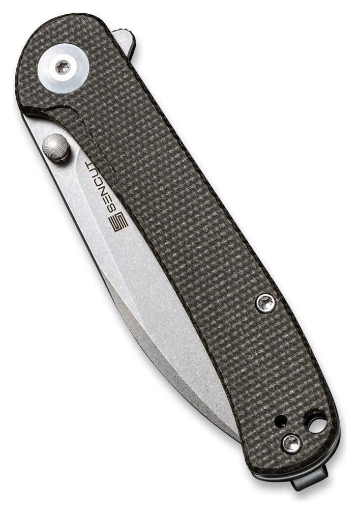 Ніж складаний кишеньковий Sencut Scepter, (7.5 см) 9Cr18MoV / Micarta сірий